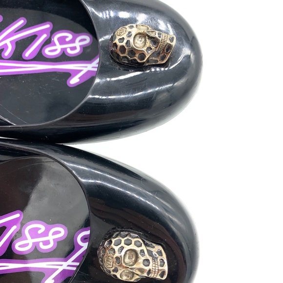 Philipp Plein I Kiss You Black Jelly Flats - Picture 12 of 15